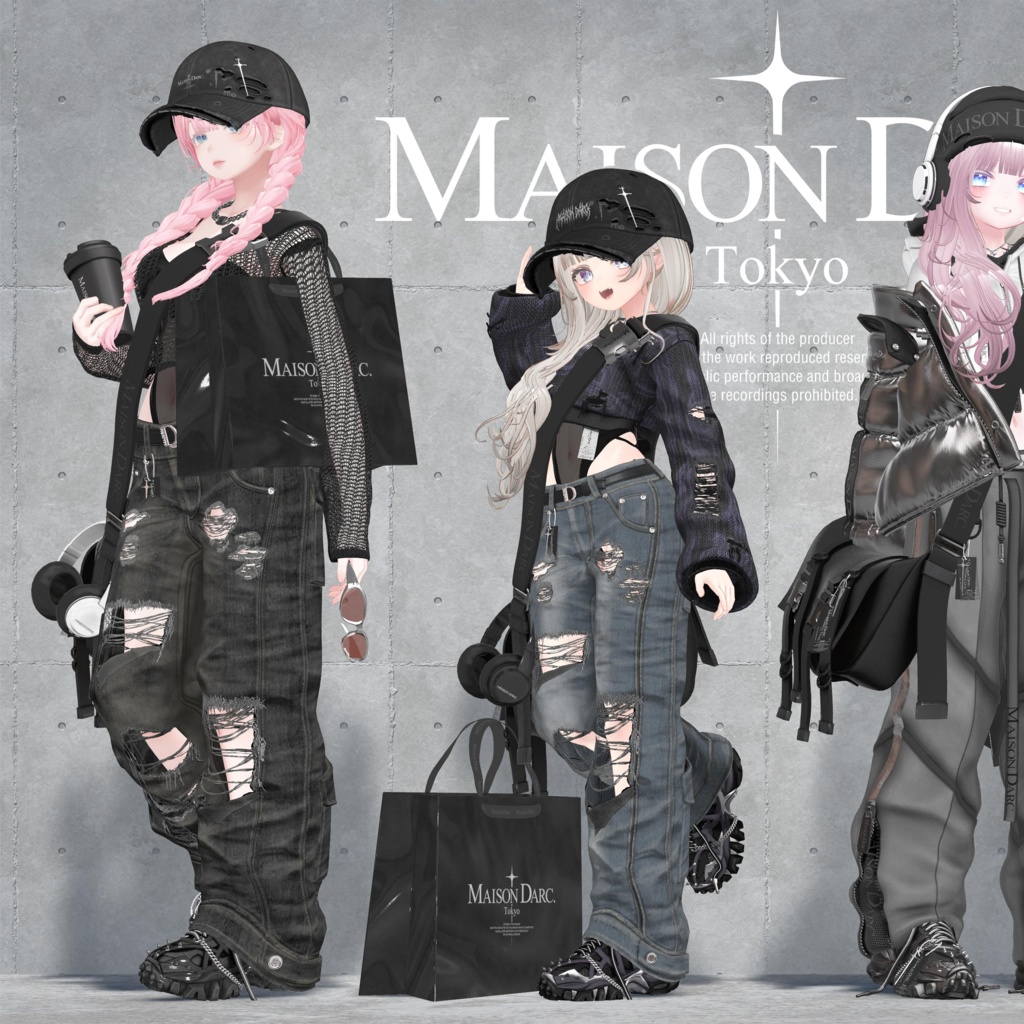 ♞ DAMAGE DENIM CARGO ♞