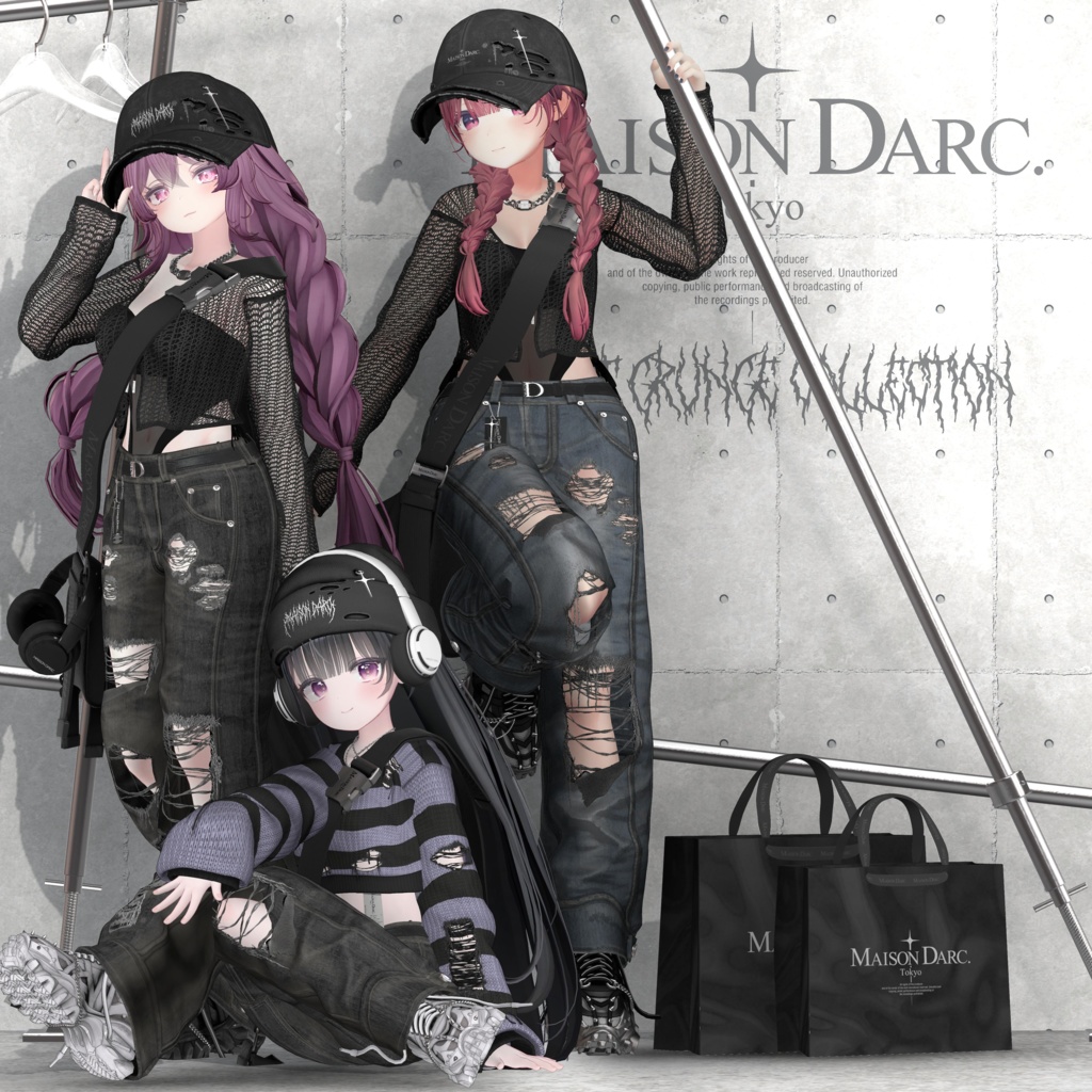 ♞ DAMAGE DENIM CARGO ♞