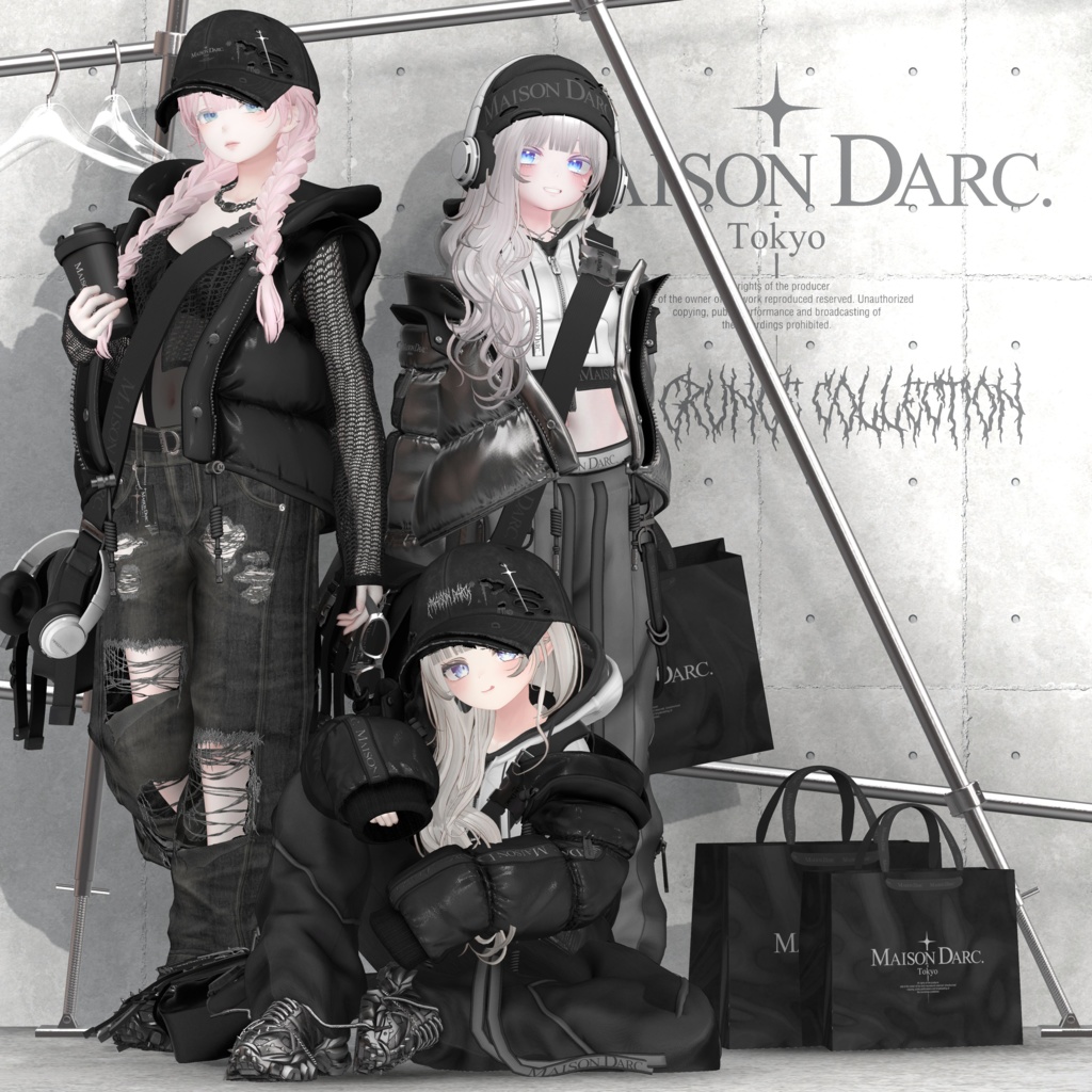 ♞ BIG CROSS NYLON BAG ♞