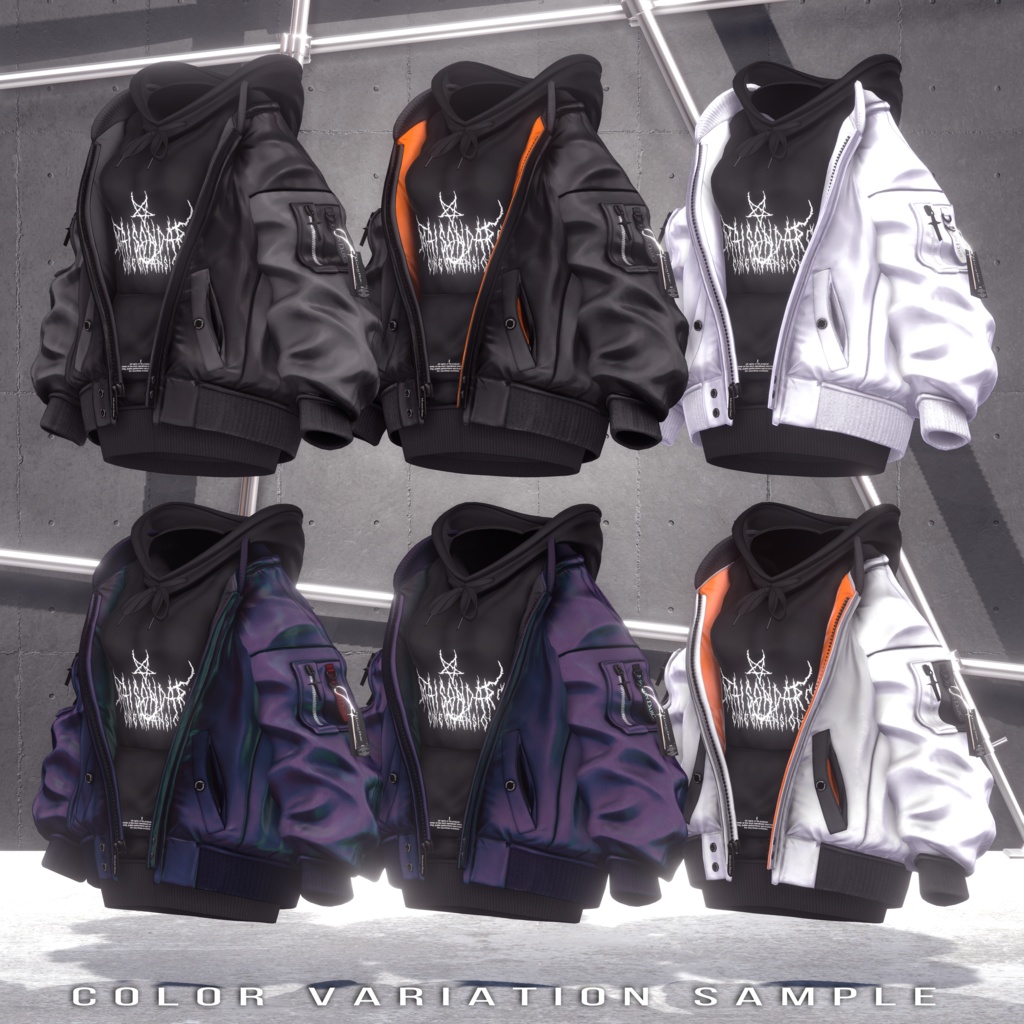 ♞C1 EXPANSION BIG SILHOUETTE MA1 & HOODIE SET♞