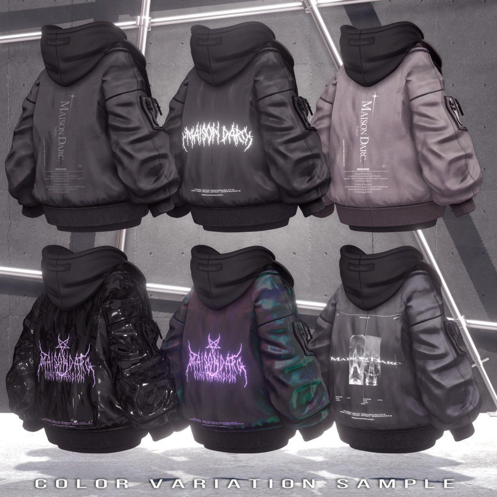 ♞C1 EXPANSION BIG SILHOUETTE MA1 & HOODIE SET♞