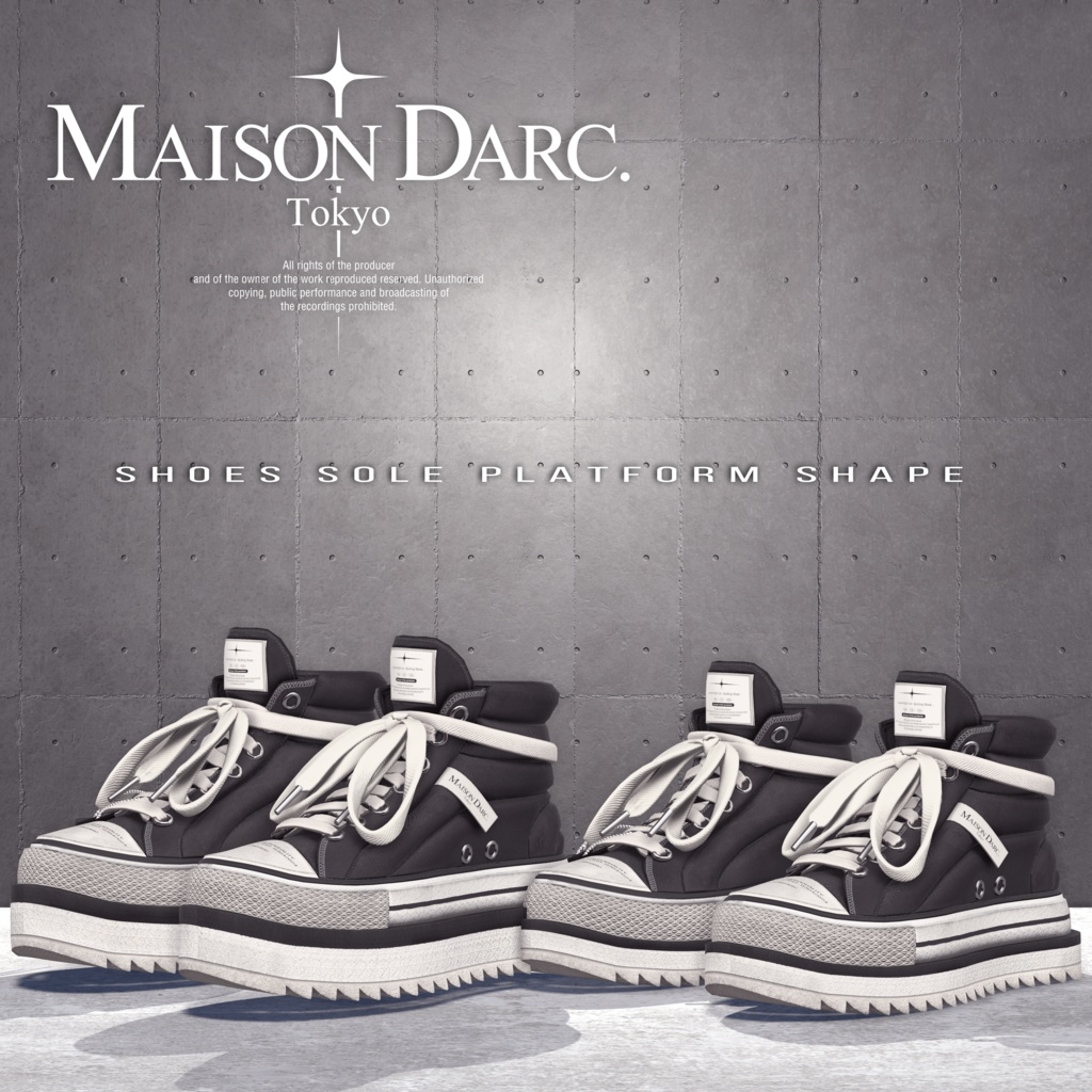 ♞ C1 EXPANSION CUSTOM HIGHCUT -QUILTED SHARK-♞