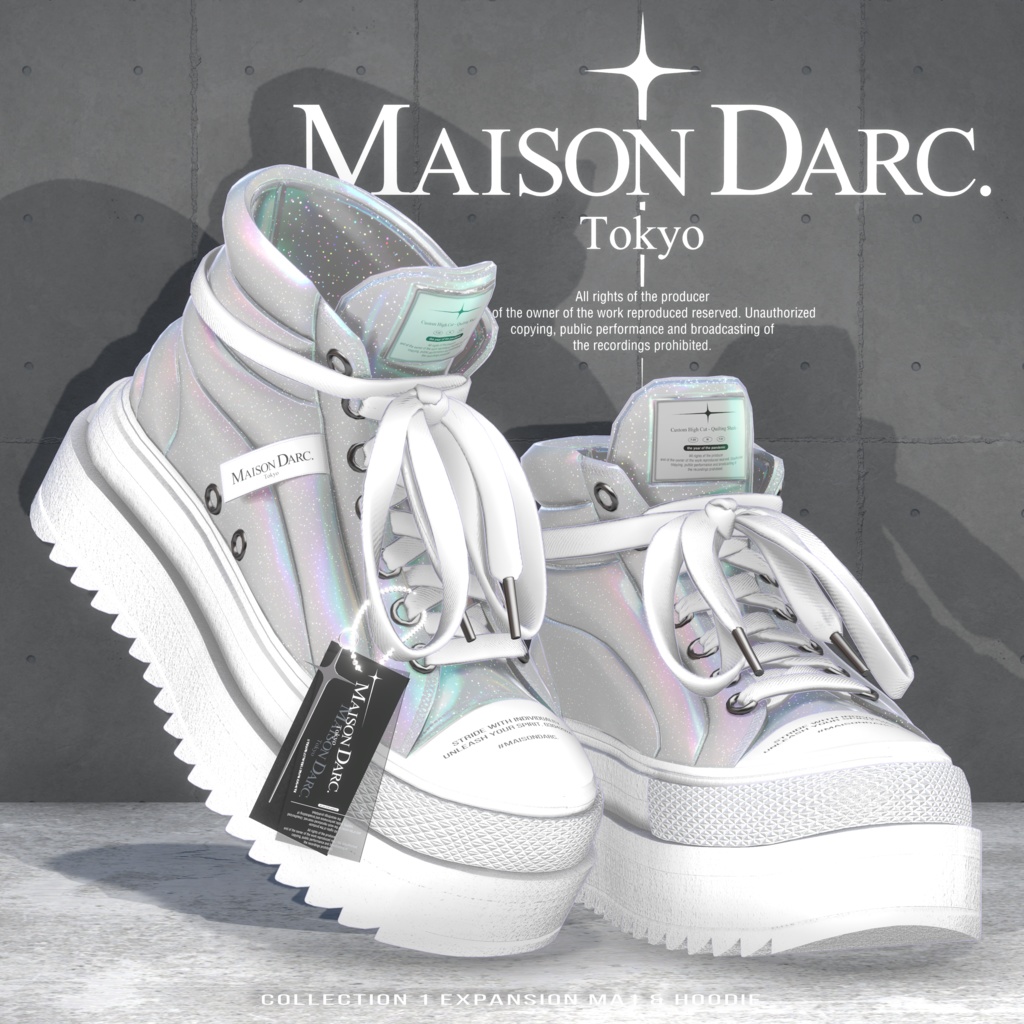 ♞ C1 EXPANSION CUSTOM HIGHCUT -QUILTED SHARK-♞