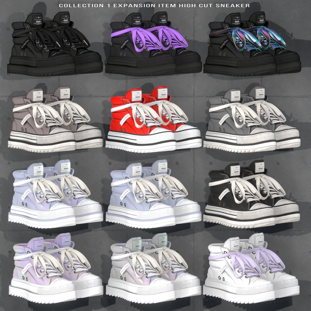 ♞ C1 EXPANSION CUSTOM HIGHCUT -QUILTED SHARK-♞