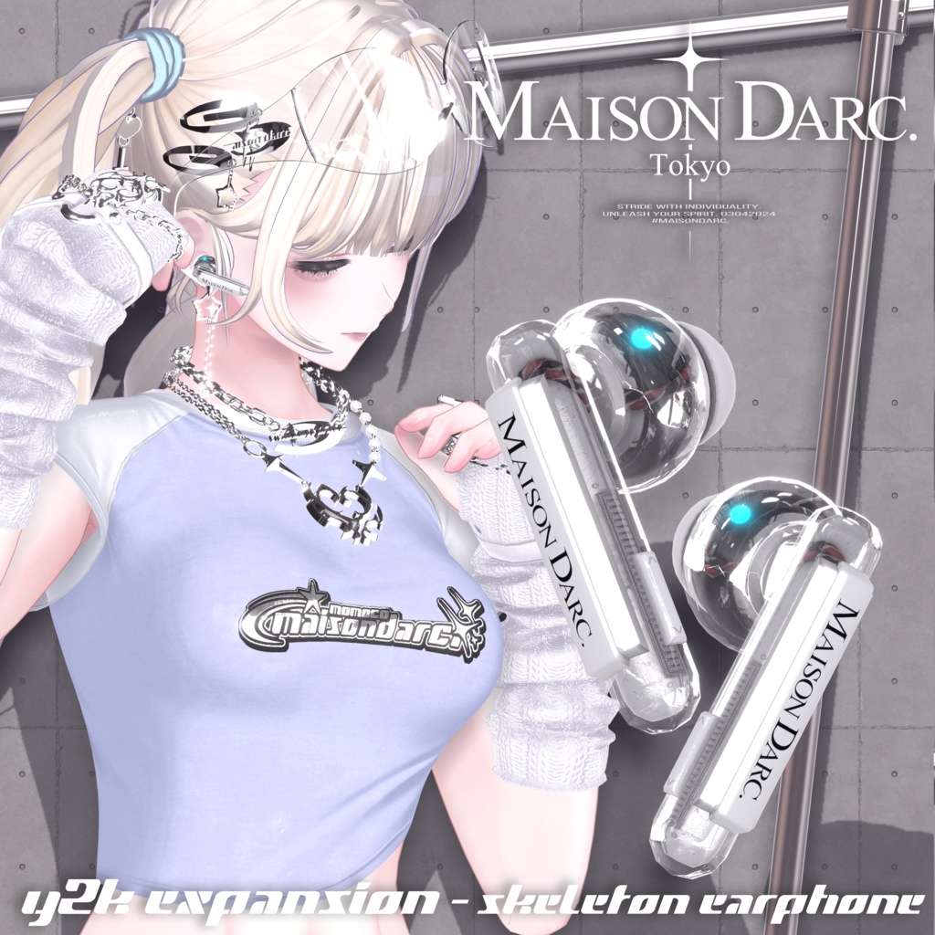 ♘Skeleton AudioSystem Headphone & EarPhone