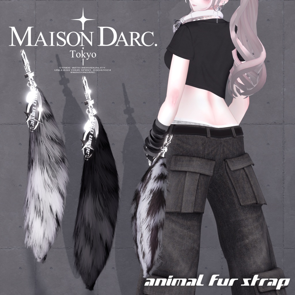 ♘Animal Fur Strap