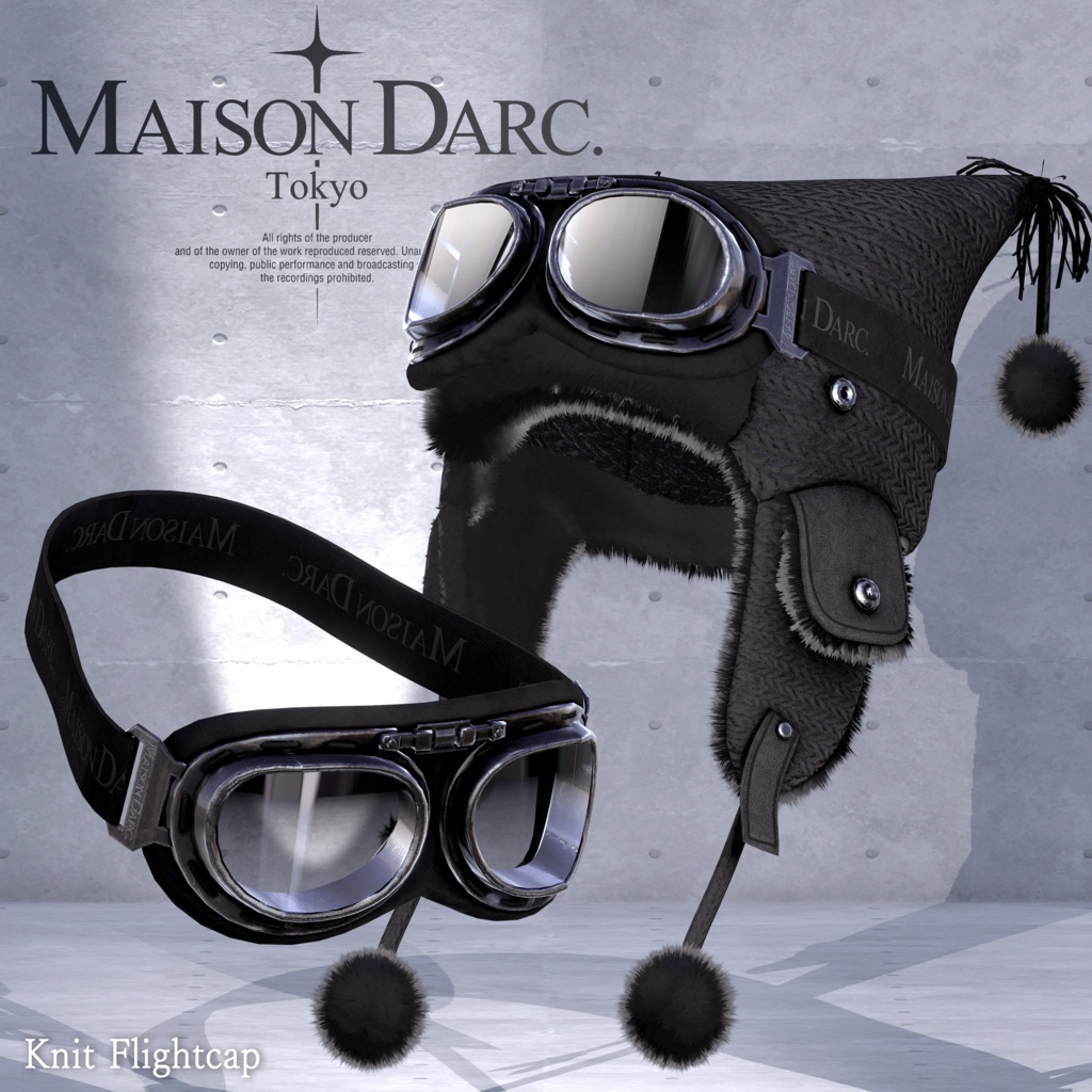 ♘KNIT FLIGHTCAP♘