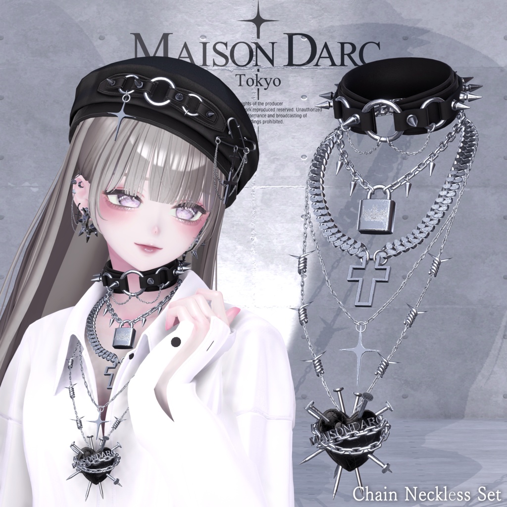 ♘CHAIN NECKLESS SET♘