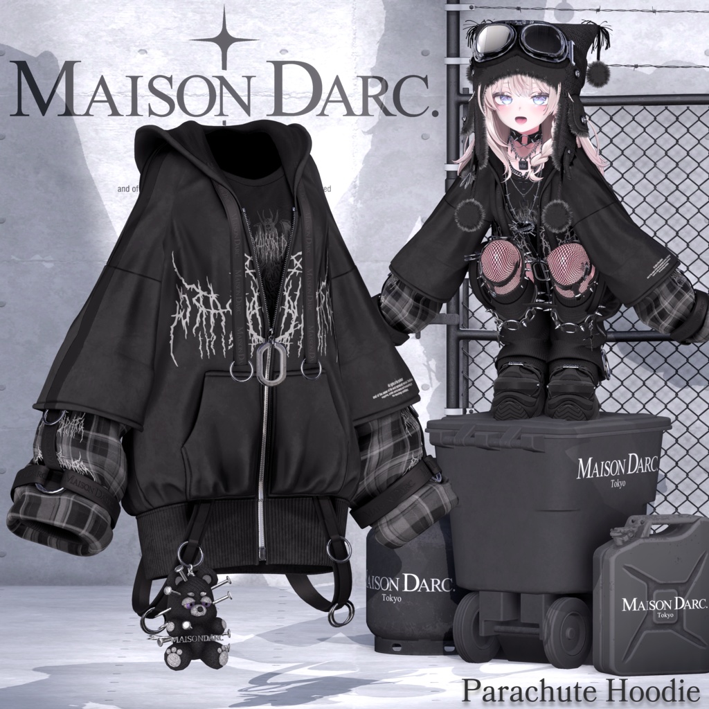 ♘PARACHUTE HOODIE♘