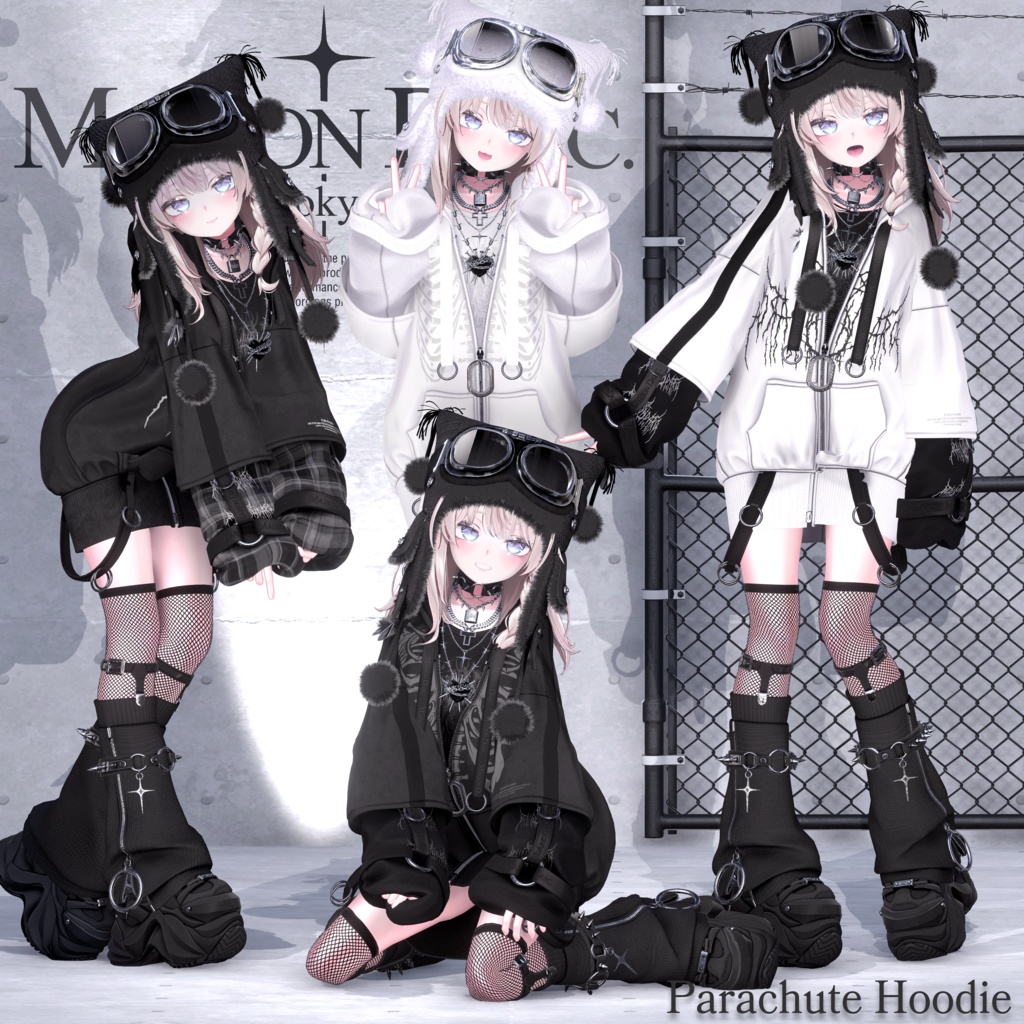 ♘PARACHUTE HOODIE♘