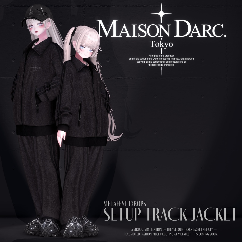 ♘VELOUR SETUP TRACK JACKET♘ For VRChat