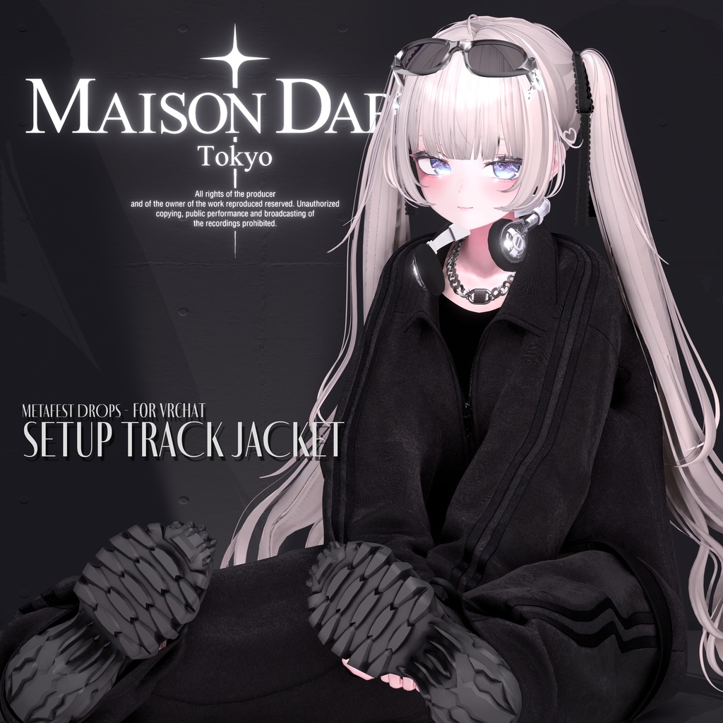 ♘VELOUR SETUP TRACK JACKET♘ For VRChat