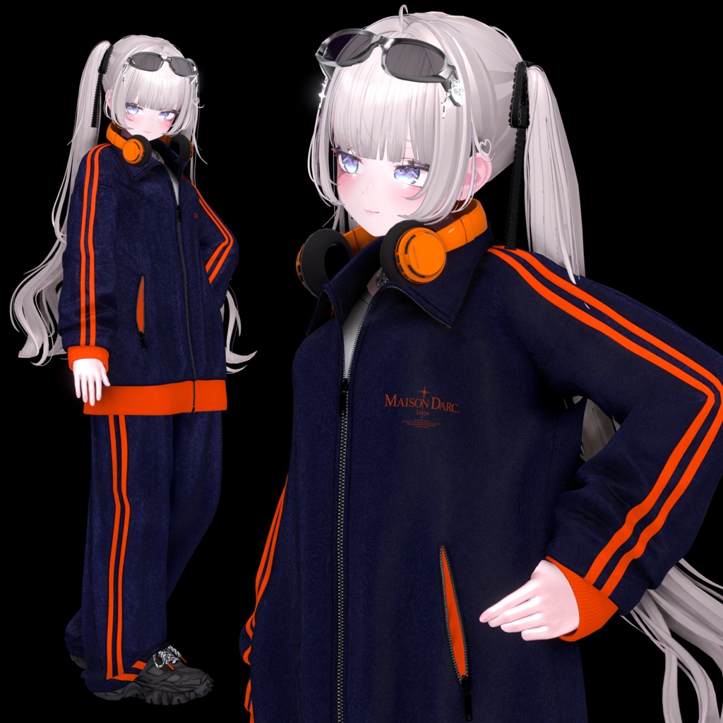 ♘VELOUR SETUP TRACK JACKET♘ For VRChat