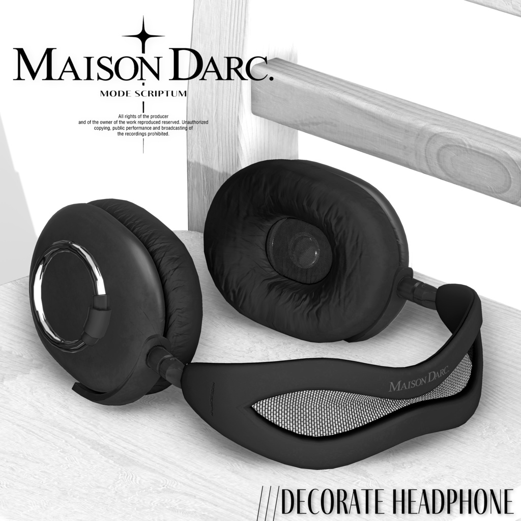 ♘MODE SCRIPTUM /// DECORATE HEADPHONE ♘
