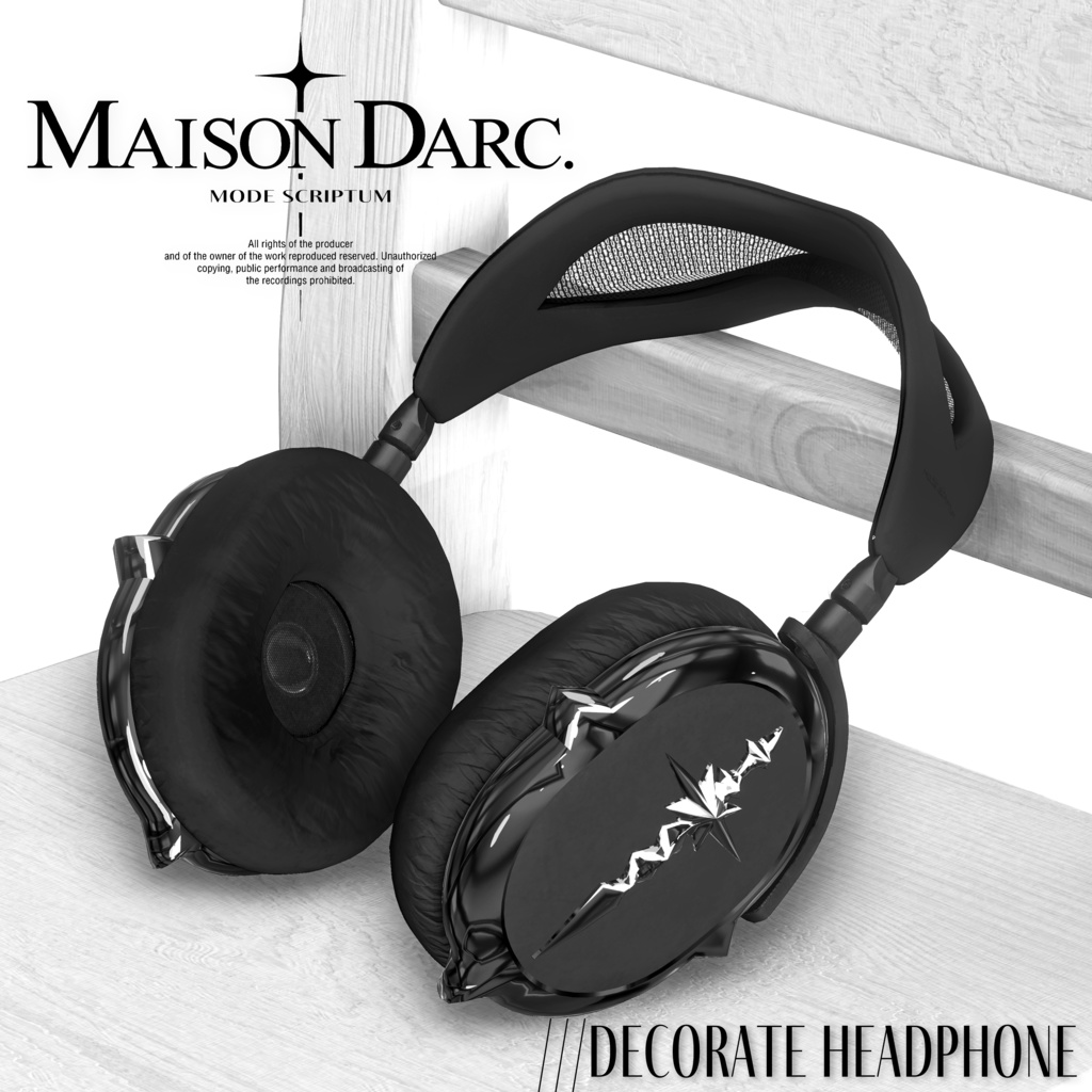♘MODE SCRIPTUM /// DECORATE HEADPHONE ♘