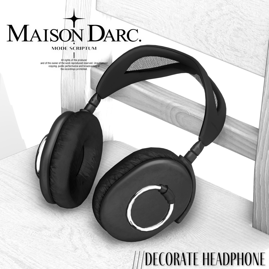♘MODE SCRIPTUM /// DECORATE HEADPHONE ♘