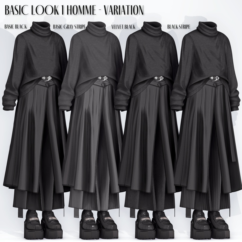 ♘MODE SCRIPTUM /// BASIC LOOK 2 HOMME♘