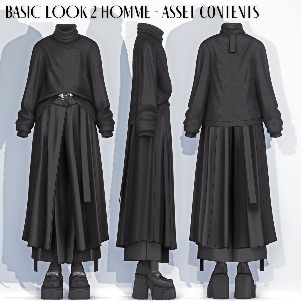 ♘MODE SCRIPTUM /// BASIC LOOK 2 HOMME♘