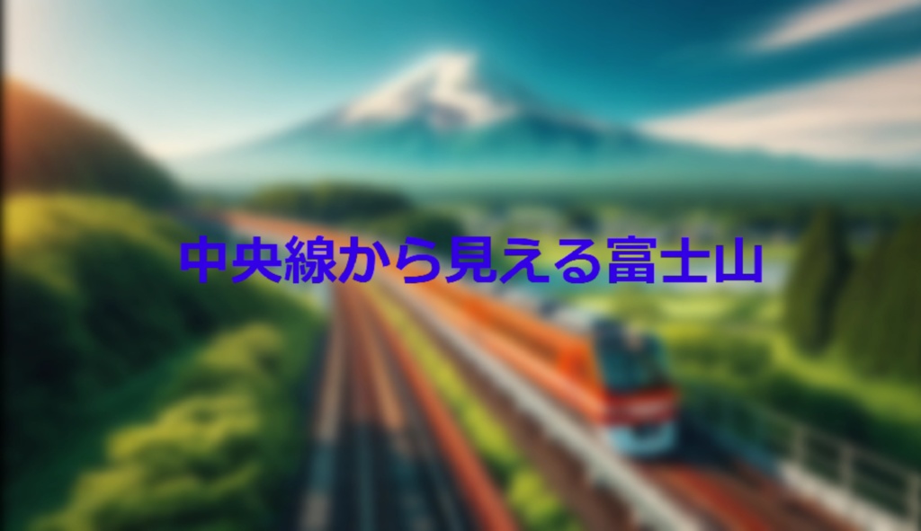 中央線から見える富士山