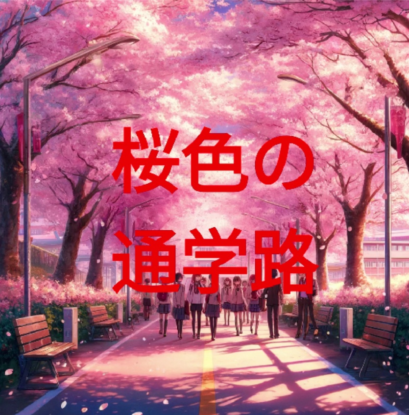 桜色の通学路