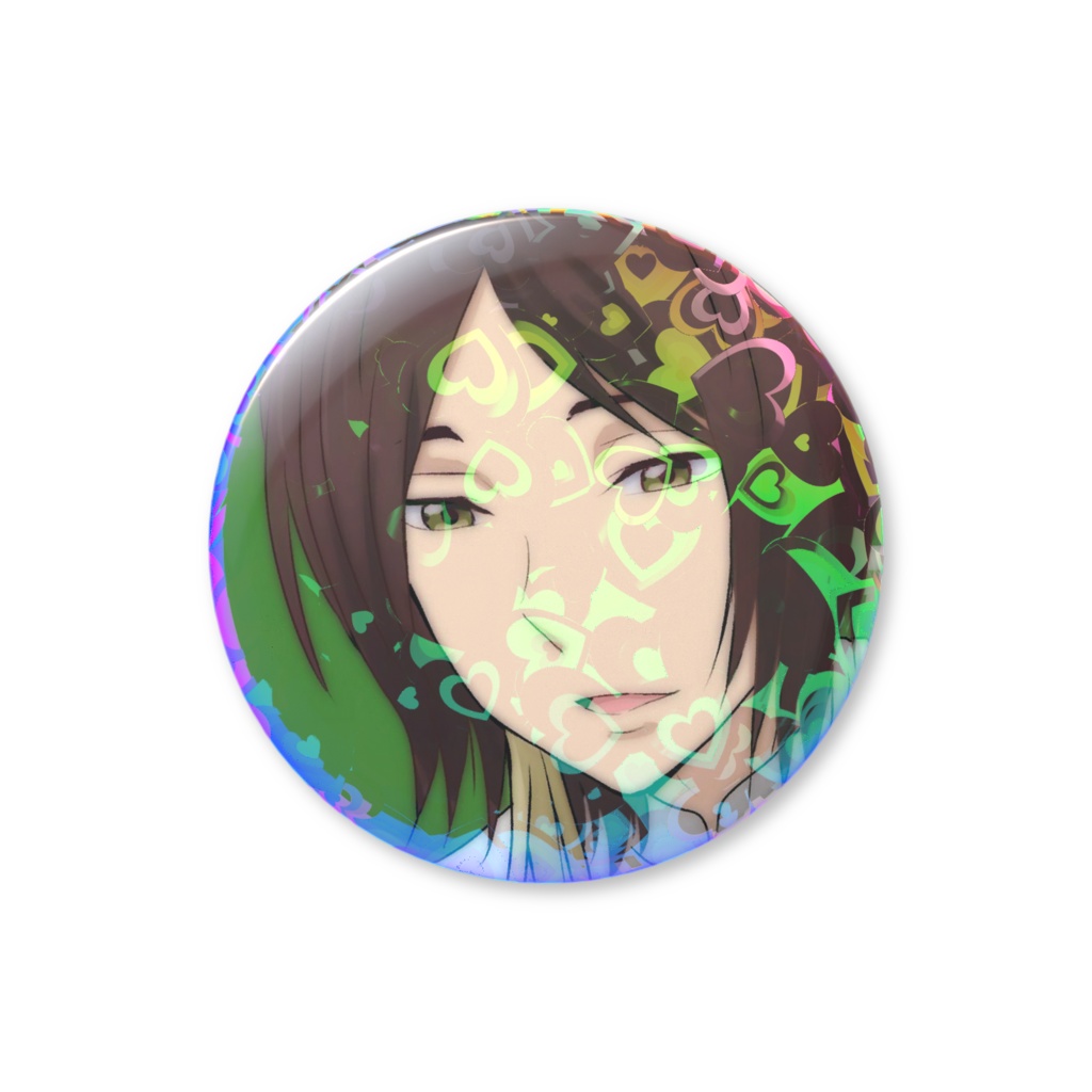六見遊馬 缶バッジホロ