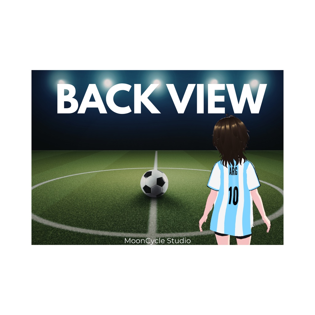 ARG Global Spirit Tee | VRoid Studio Outfit | Unisex Soccer Shirt