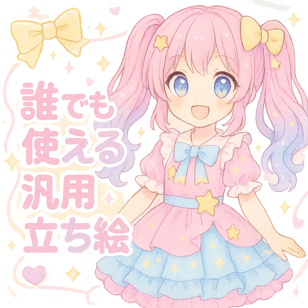 汎用立ち絵🩷ゆめかわちゃん