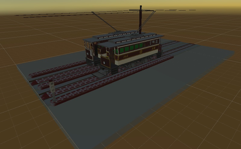 【3Dモデル】レトロな路面電車