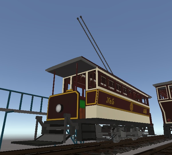 【3Dモデル】レトロな路面電車