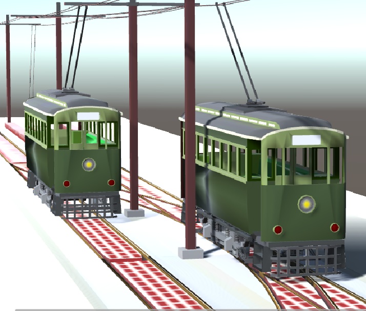 【3Dモデル】近代化したレトロな路面電車