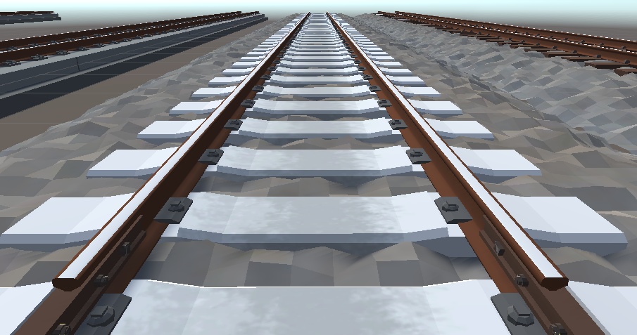 【3Dモデル】直線レール