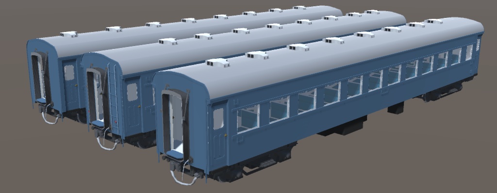 【3Dモデル】旧型客車
