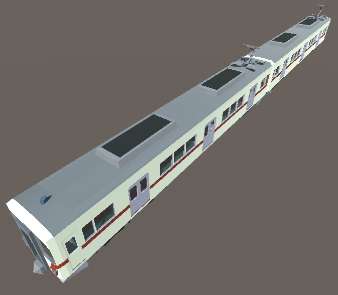 【3Dモデル】5000ポリゴンの5000系電車
