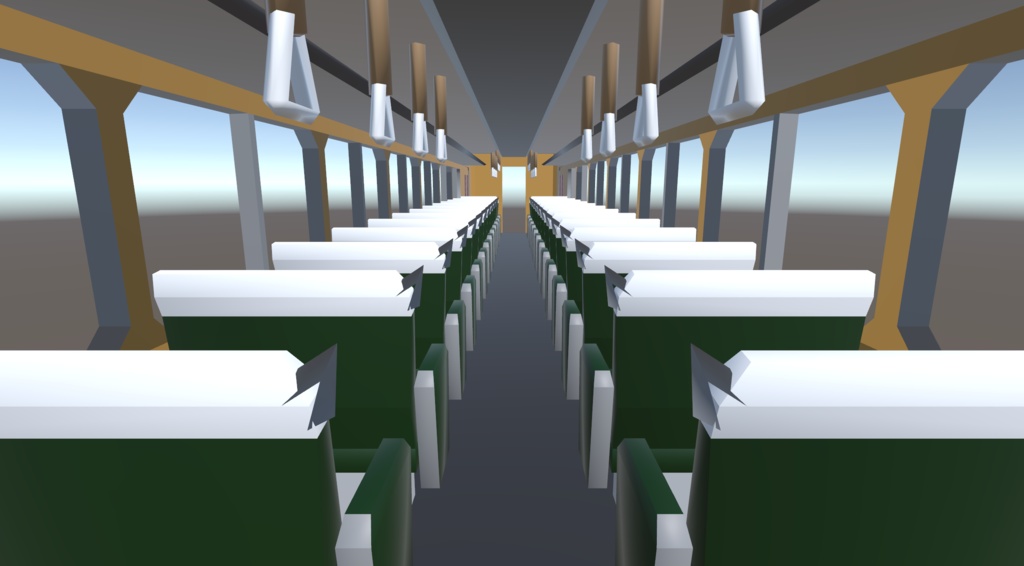 【3Dモデル】6300ポリゴンの6300系電車