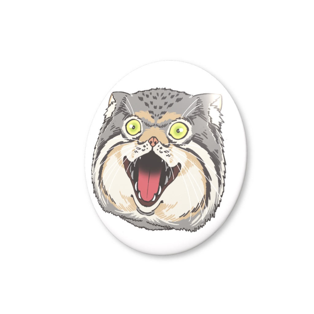 缶バッジ-マヌルネコ顔01