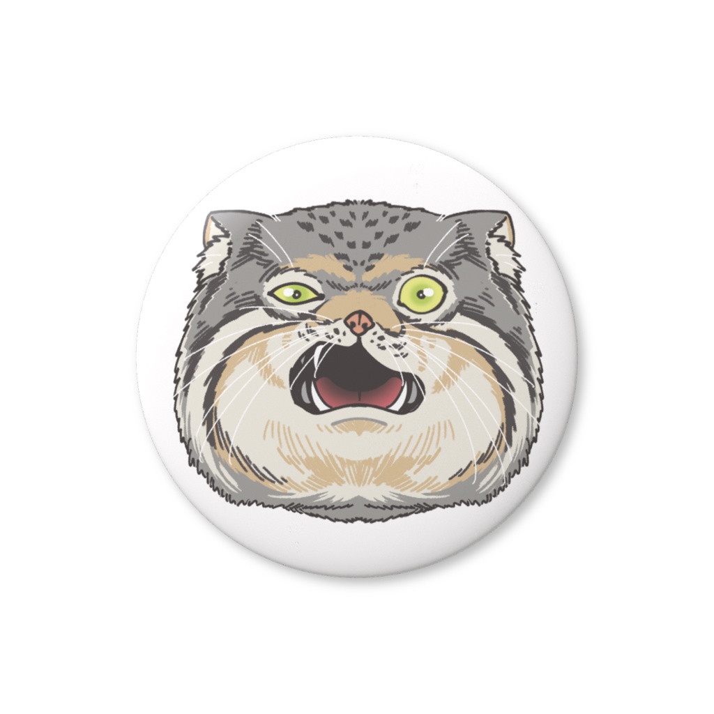 缶バッジ-マヌルネコ顔02