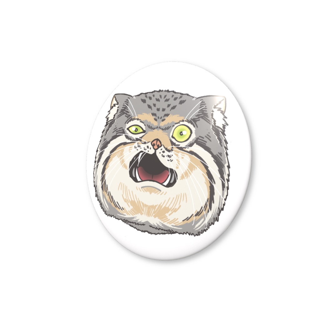 缶バッジ-マヌルネコ顔02