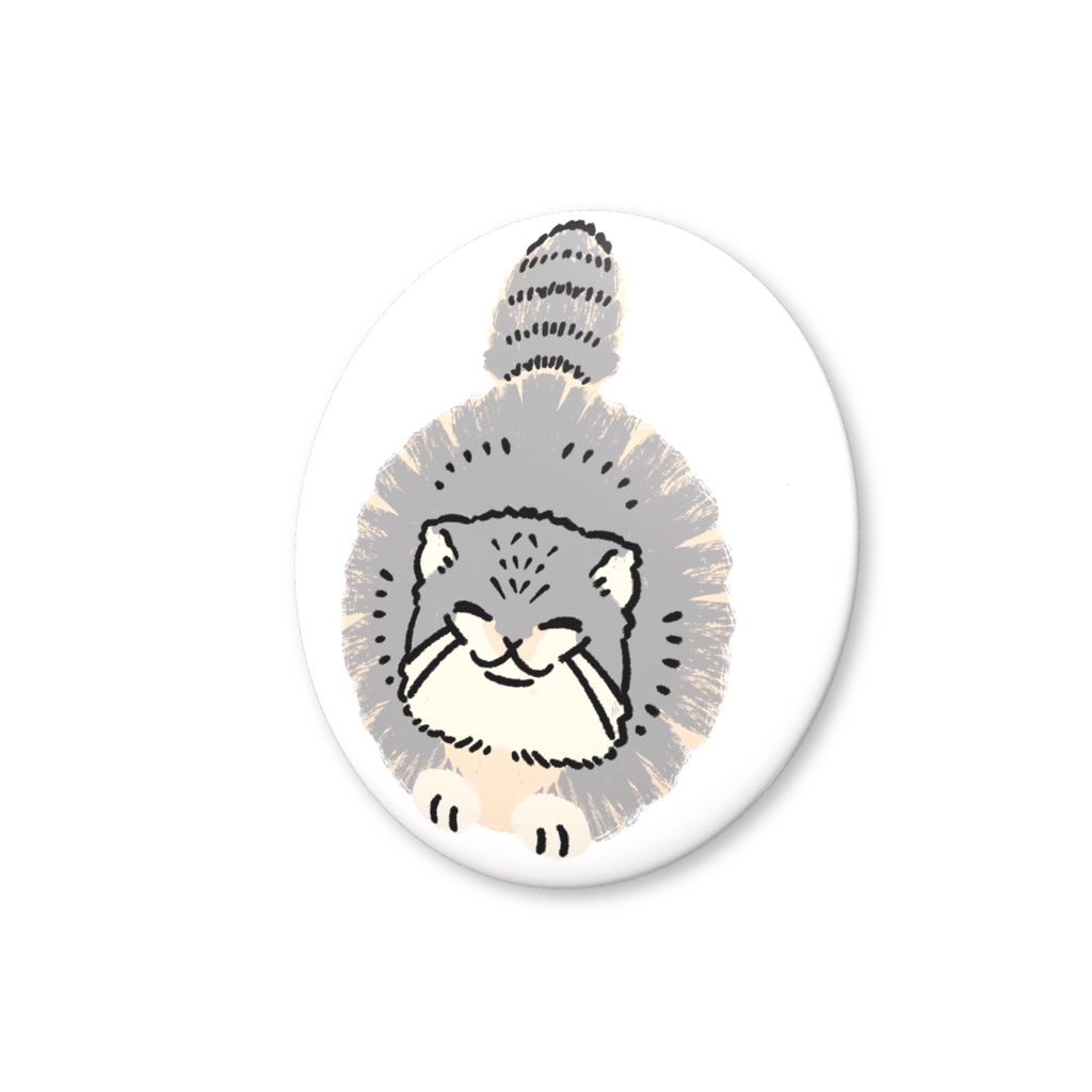 缶バッジ-マヌルネコSD03