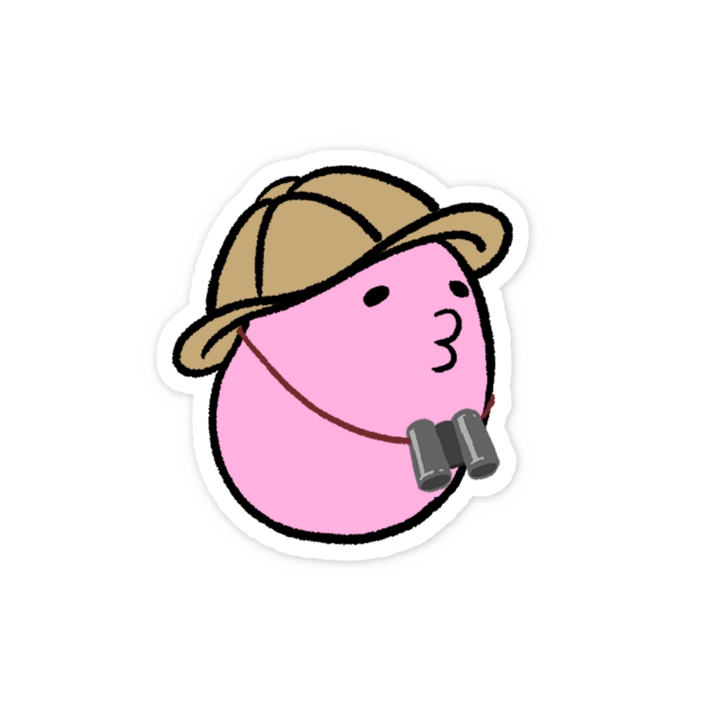 スマホステッカー-ぷー(冒険)