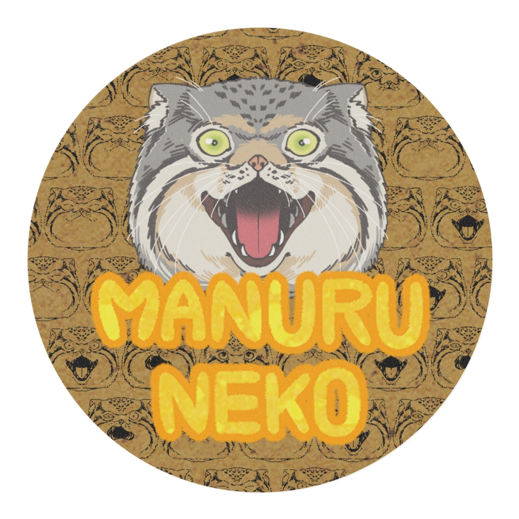 マスキングテープ-マヌルネコ顔(全盛り)