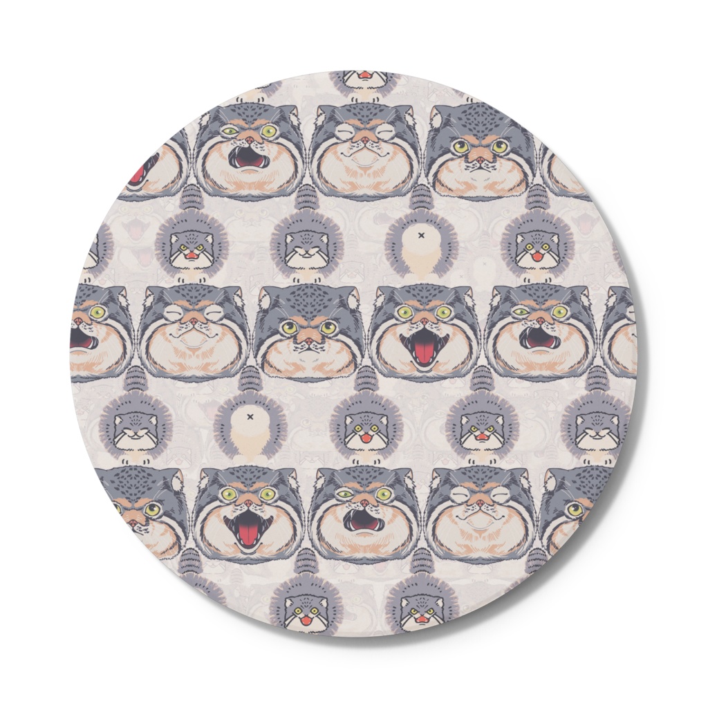 コースター-マヌルネコ盛り