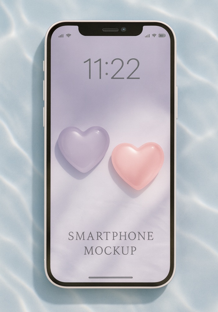 【Mini9】Jelly Crystal Heart|9点セット(Royal Glam Studio/透明ガラス×きらめき)