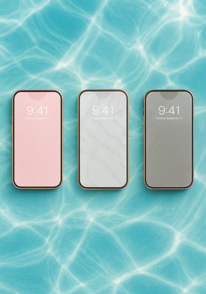 【Glam9】スマホモックアップ・自由配置スマホPNG 背景透過|9点セット