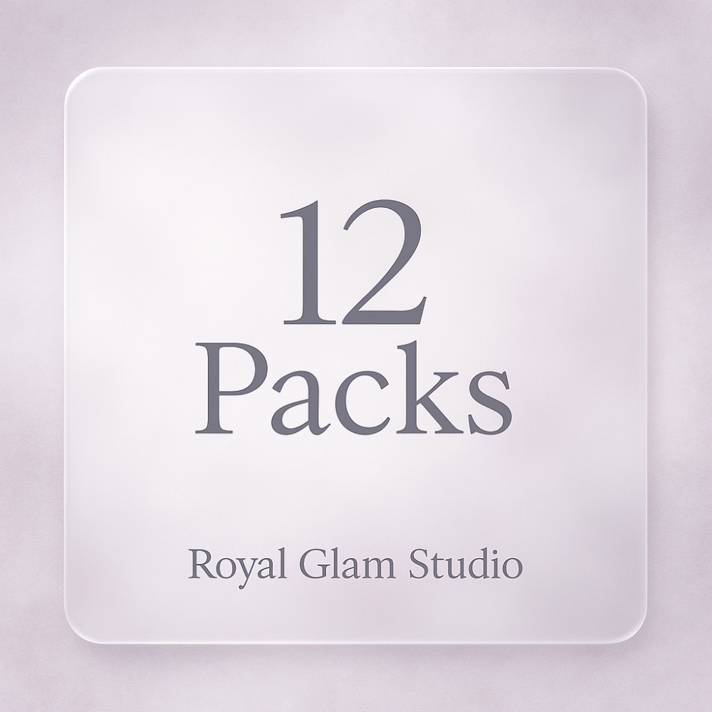 【Glam12】淡色うるちゅる♡ハート素材6個&リボン素材6個| 12点セット