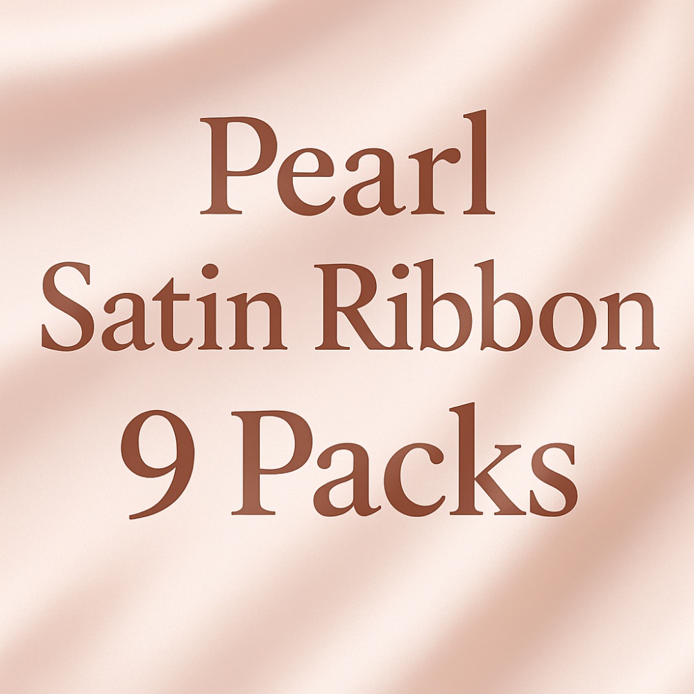 【Mini9】パール×サテンリボン素材|9点セット