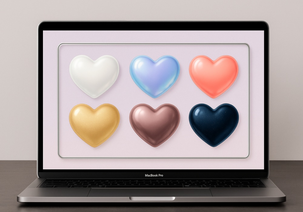 【Mini9】うるちゅるハート素材|9点セット