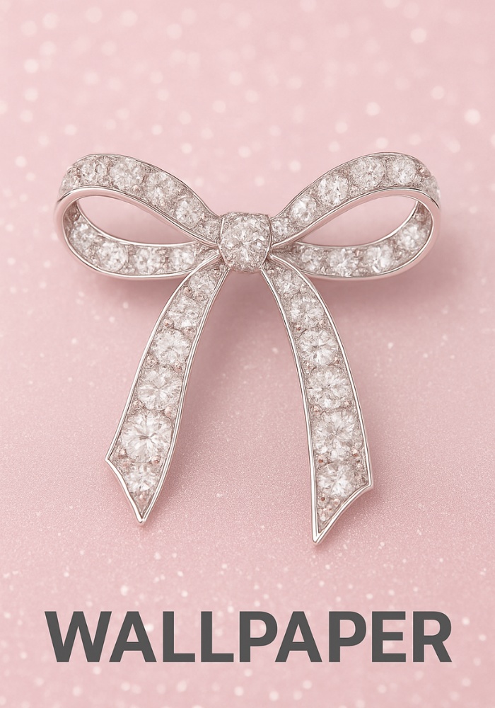 パステルカラー × ガラスリボン ・シフォンリボン スマホ壁紙|9点セット