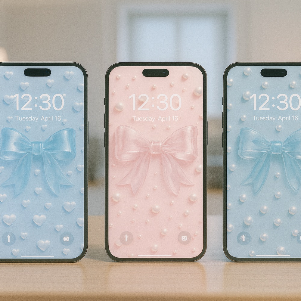 クリスタルガラスリボン壁紙 9点セット