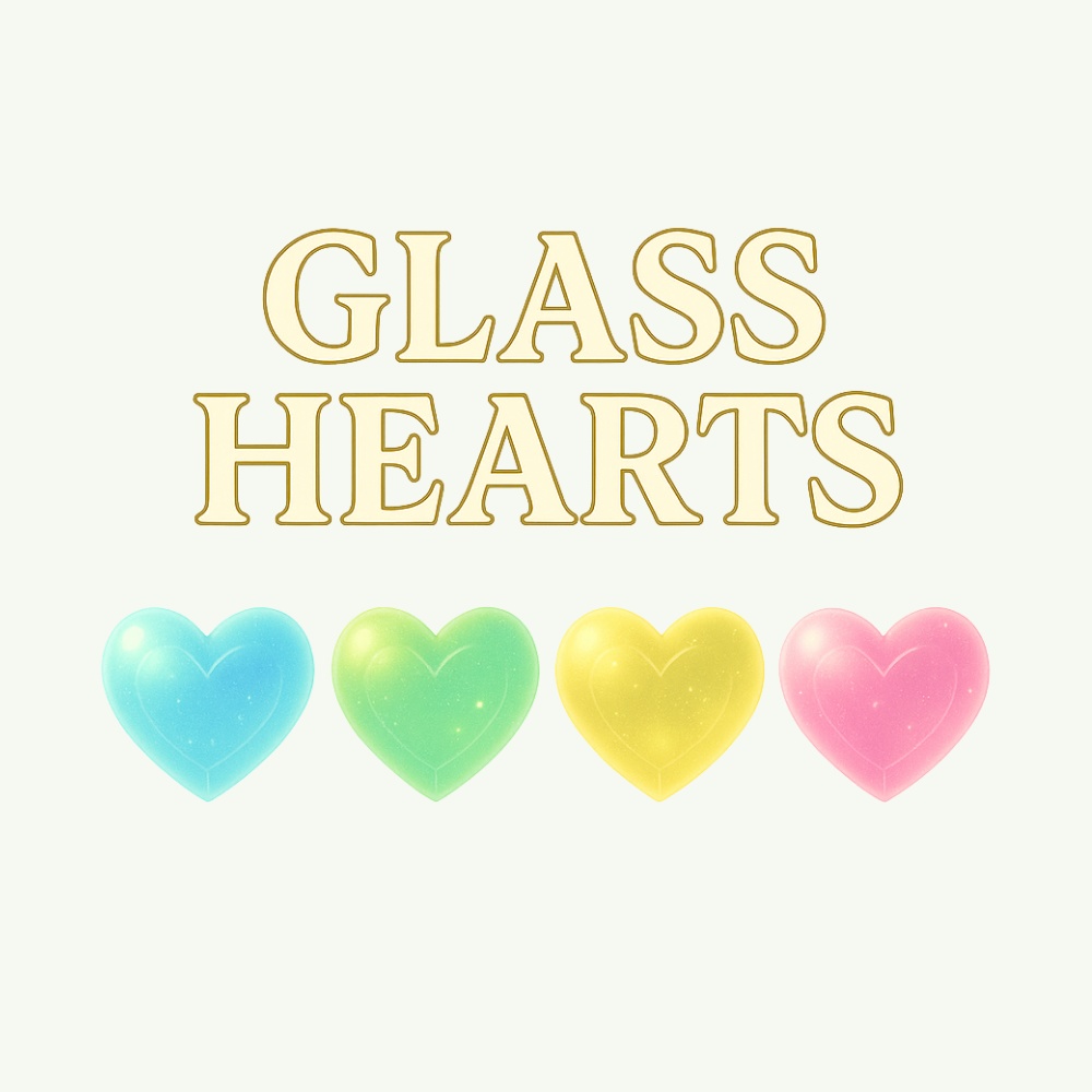 ガラスハート素材セット|12点セット