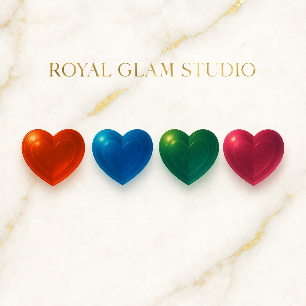 ガラスハート素材セット|12点セット